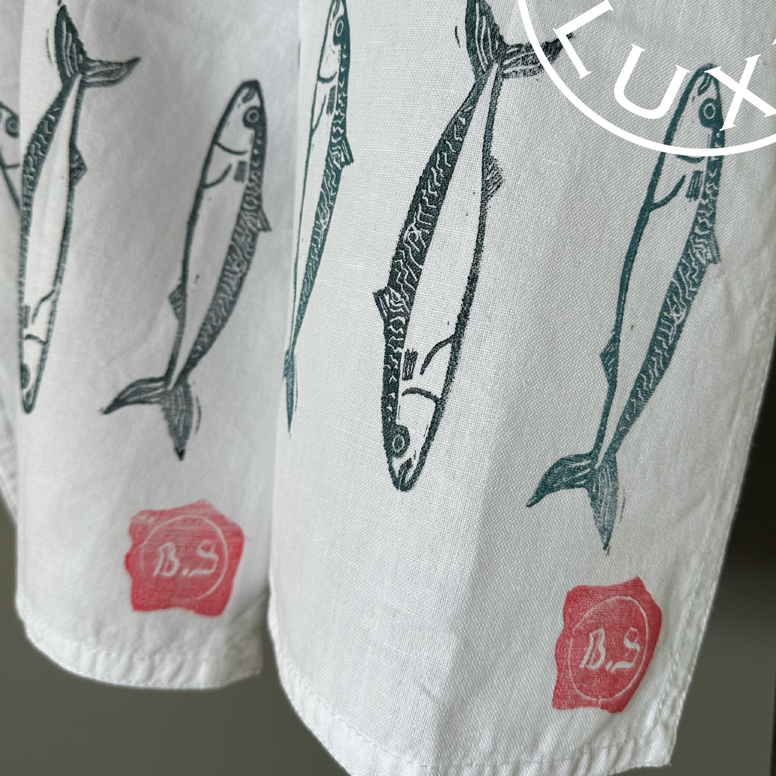 Lino Print - Tea Towel - Image 2