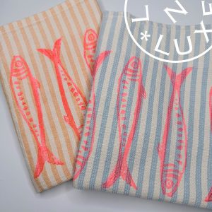 Lino Print - Tea Towel